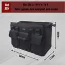 FASTECH 22-inch Heavy Duty Bottom Tools Bag With Wide Mouth For Tool Storage, Carrier and Organizer, Tool Bag For Men, Wide Mouth Tote Bag With Inside Pockets (22Inch)