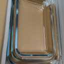 8-Piece Deep Glass Baking Dish Set with Plastic lids,Rectangular Glass Bakeware Set with Lids, Baking Pans for Lasagna, Leftovers, Cooking, Kitchen, Freezer-to-Oven and Dishwasher, Gray