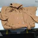 Brown Trench Coat with Hood Size XL