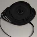 XiaZ Waterproof Long Dog Leash 50 Feet, Training Long Line Lead for Large Medium Small Dogs Outside Walking, Playing, Camping, or Yard (50FT, Black)