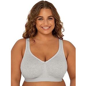 Fruit of the Loom Women's Fit for Me Collection: Plus-Size Wireless Bra - Soft Cotton Comfort & Support ( 38D )