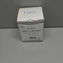 FUTEI Orange Decorative Throw Pillow Covers Set of 2, 26x26 Inch Soft Fluffy Faux Fur Plush Striped Euro Pillow Shams, Modern Home Decor for Couch Bed Living Room