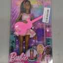 Barbie 65th Anniversary Doll & 10 Accessories, Pop Star Set with Brunette Singer Doll, Toy Stage with Moving Feature & More