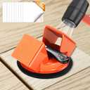 REXBETI Floor Gap Fixer Tool, Plank Gap Repair Kit, Heavy Duty Suction Cup Laminate Flooring Tool, Double 45° Widened Striking Face, 10pcs Sticky Pads for Fixer Laminate/Vinyl Flooring/Hardwood