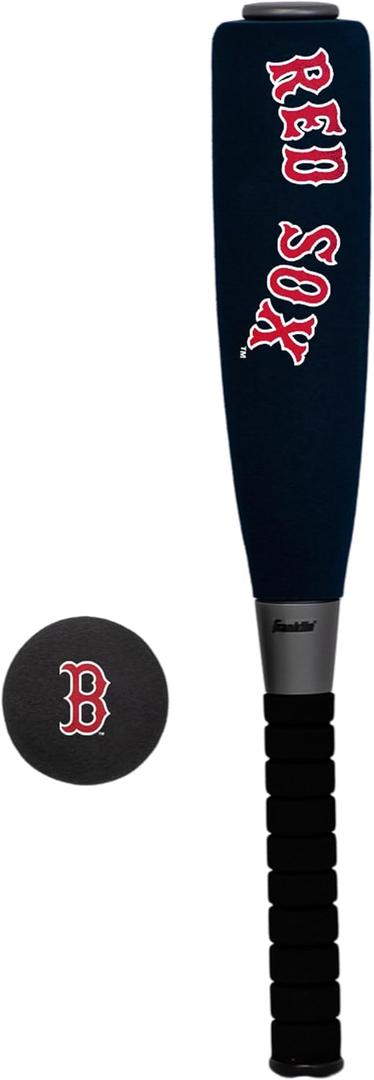 Franklin Sports MLB Jumbo Foam Baseball Bat + Ball Sets - Kids Oversize Foam Baseball Bats + Soft Baseballs - Indoor + Outdoor Youth Baseball Toy - MLB Team Baseball Bat + Ball Sets, 21-Inch, Boston Red Sox