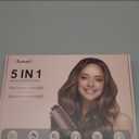 5-in-1 Hot Air Styler Wrap, High-Speed Hair Dryer Brush Blow Dryer with 2 Auto Wrap Curlers for Curling, Straightening, Volumizing, Fast Drying & Frizz-Free Styling for All Hair Types