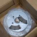 Anpulsero Brake Pads And Rotors Kit Rear Compatible with 2010-2017 Chevrolet Equinox, 303mm(11.9in) Vented Rear Rotor, Automotive Replacement Brake Kits Drilled And Slotted Rotors (Rear 55178 D1275-8391)