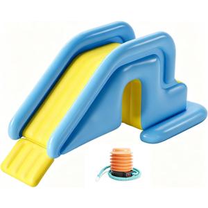 Inflatable Pool Slide Universal for Backyard - Summer Swimming Pool Water Slide, Swimming Water Slide, Compatible with All Inflatable Pools (Ice Blue)