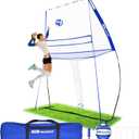 Haokelball Volleyball Training Equipment  118 FT Adjustable Volleyball Practice Net with Ball & Carry Bag, for Backyard, Indoor & Outdoor Use, Perfect for Serving, Hitting & Passing