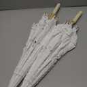 Lace Parasol Umbrella Vintage Wedding Bridal Lace Umbrella for Decoration Photo Tea Party 32 Inch Adult Size