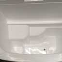 EUHOMY Nugget Ice Maker Countertop with Handle, Ready in 6 Mins, 34lbs Per Day, Removable Top Cover, Auto-Cleaning, Portable Sonic Ice Maker with Basket and Scoop, for Home/Party/RV/Camping (Silver) (Steel Light Silver)