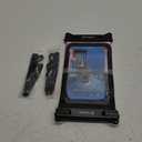 Waterproof Phone Pouch, [Up to 8.5''] Double Space Waterproof Phone Case with Lanyard for iPhone 17 16 15 Pro Max Galaxy S25 Ultra Pixel 10 Pro, Cellphone Dry Bag for Beach Vacation, 2 Pack (Black&Pink)