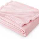 Bedsure Fleece Throw Blanket Pink - 300GSM Valentines Blankets for Couch, Sofa, Bed, Soft Lightweight Plush Cozy Throws for Toddlers, Girls (Throw (50" x 60"))