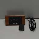 Kogonee Wooden Digital Alarm Clock, 0-100% Dimmer, 2 Alarm Settings, Weekday/Everyday Mode, 9 Mins Snooze, 12/24H, Temperature and Date Display for Office, Travel, Bedroom Alarm Clock (Brown)