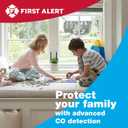 First Alert CO606, Plug-In Carbon Monoxide (CO) Detector, Hardwired Alarm with Battery Backup, 3-Pack