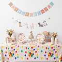 LemonRoad Dog Birthday Party Decorations Supplies Serves 25 Guest Puppy Party Decorations Dog Plates Napkins Cups Tablecloths Banner Disposable Dinnerware Set for Puppy Parties Favors
