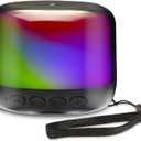 iHome Bluetooth Speaker with Color Changing Lights, Rechargeable and Portable Speaker with 18 Hour Battery Life (iBT64BZ)