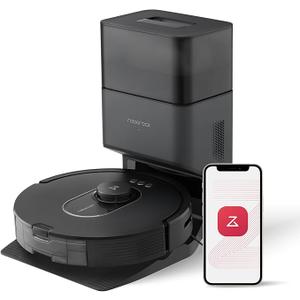 roborock Q5 Max+ Robot Vacuum with Self-Empty Dock, Upgraded from Q5+, 5500 Pa Suction, DuoRoller Brush, Hands-Free Cleaning for up to 7 Weeks, PreciSense LiDAR Navigation, App & Voice Control