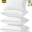 Pillows Queen Size Set of 4, Oeko-Tex Certified Bed Pillows for Side and Back