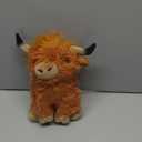 Gluutoyashop Highland Cows Stuffed Animal Scottish Highland Cows Plush Toy Cute Farm Plushie Christmas Birthday Present for Adults Boys Girls (Brown, 11 in)