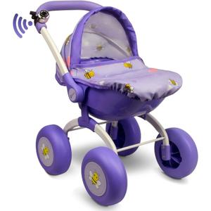 Doll Stroller Toy Anivia Realistic Doll Stroller Heart Design Gifts for Toddlers and Girls Foldable Baby Doll Stroller Toy (DT301purple)