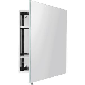 Movo Medicine Cabinet Mirror,18 inch x 24 inch Frameless Mirror Medicine Cabinets for Bathroom,Surface Mount Bathroom Medicine Cabinet with Mirror