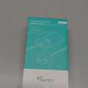 Flat Extension Cord Short 3ft, ETL Listed, NUTICT 3 Prong Indoor Extension Cord Flat Wall Plug with Outlet Cover, 13A/1625W, 900J Surge Protector, Small Outlet Extender for Kitchen Bathroom, White