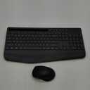 SABLUTE Wireless Keyboard and Mouse Combo - Full Size Ergonomic Wrist Rest, Silent Typing, Phone Holder, 2.4 GHz, 3 Level DPI, Batteries Powered, Compatible with PC, Laptop, Windows, macOS (1 Pack, Classic Black)