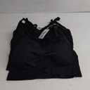 Lataly Womens Sleeping Nursing Bra Wirefree Breastfeeding Maternity Bralette Pack of 5 Color Black, Size 2XL
