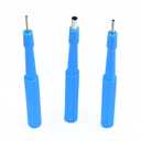 Disposable Biopsy Punch Curettes - Set of 10 - Sterile Biopsy Dermal Punch Curette for Piercing with Protective Handle (3 mm)