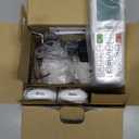 Panasonic Cordless Phone, Easy to Use with Large Display and Big Buttons, Flashing Favorites Key, Built in Flashlight, Call Block, Volume Boost, Talking Caller ID, 2 Cordless Handsets - KX-TGU433W (White)