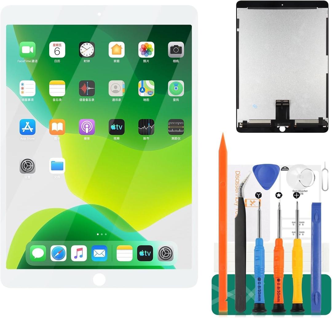 for iPad Air 3 2019 LCD Screen for iPad Air 3 Screen Replacement Air 3rd Gen LCD Display A2152 Touch Digitizer Assembly A2123,A2154,A2152 Repair Kit(White, No Home Button)
