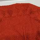 Mr. Pen- Small Christmas Tree Skirt, 24", Red Knitted Christmas Skirt Tree