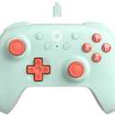 Ultimate Hall Effect Joysticks and Hall Triggers Wired Controller for Windows PC and Android, with Remappable L4/R4 Bumpers, Turbo function & Rumble vibration (Mint)