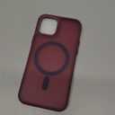 GaoBao Magnetic for iPhone 12 Case & iPhone 12 Pro Case, [Compatible with Magsafe] Slim Fit Shockproof Translucent Matte Protective Women Men Girls Boys Case Cover for iPhone 12/12 Pro 6.1'', Burgundy