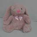 Faith The French Bunny Plush Toy | 15" Soft Stuffed Animal | Elegant Nursery Décor & Cozy Companion | Plush Gift for Easter, Baby Showers, Birthdays & Home Accents Pink