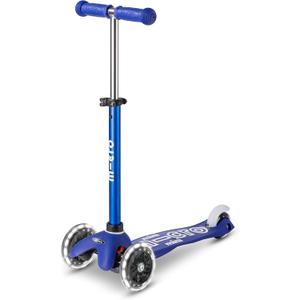Micro Kickboard | Mini LED Kids Scooter for Ages 2-5 | Children up to 110 lbs | 3 Wheel Lean-to-Steer Design | Adjustable T Bar | Smooth Ride, Motion Activated PU LED Wheels | Swiss Design