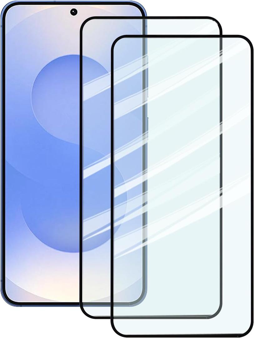 2 Pack Screen Protector for Samsung Galaxy S26 Plus, 2 Tempered Glass Screen Protector,Case Friendly,Scratch Resistant,HD-Clear,Clear Black