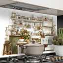 Kitchen Backsplash Wallpaper, Watercolor Kitchen Peel and Stick Backsplash Wallpaper, 35.5 x 23.6 Inch Waterproof Oil Proof Removable Stove Wall Decor for Kitchen
