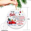 2 x Sister Christmas Ornaments 2025,Sister Ornament for Christmas Tree,Best Sister Gifts,Friends Ornaments for Women,Friendship Gift for My Sister