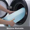 Buganda Memory Foam Bath Mat, 44" x 24", Ultra Soft and Non-Slip Bathroom Rugs, Water Absorbent and Machine Washable Bath Rug Runner for Bathroom, Shower, and Tub, Light Blue