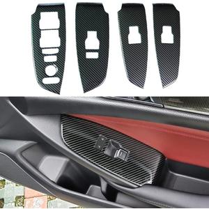 Compatible with 2018 2019 2020 2021 2022 Honda Accord Accessories Door Window Switch Panel Cover Door Lock Control Button Trim (No Seat Heating Buttons) 