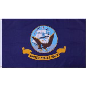 United States Navy Served With Pride Flag with Grommets 3ft x 5ft