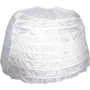 Plus Size Crinolina Para Vestido de 15 Victorian Rococo Pannier Hoop Skirt (9 Hoops-white)