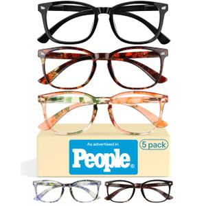 CCVOO Reading Glasses for Women, Eye glasses, Blue Light Readers for Women, Cheaters,

+1.75