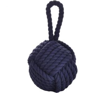 Pomeat Decorative Door Stop, Sailors Knot Rope Door Stop, Nautical Doors Stop, Weighted Door Stopper, Heavy Doorstop for Bedroom, Living Room, Window Wedge, Bookend 6.25 inch (Blue)