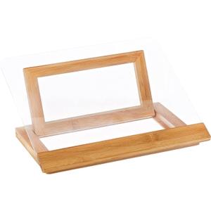 Lipper International 8815 Bamboo Wood and Acrylic Cookbook Holder, 12-1/2" x 9-1/4" x 6-3/4"