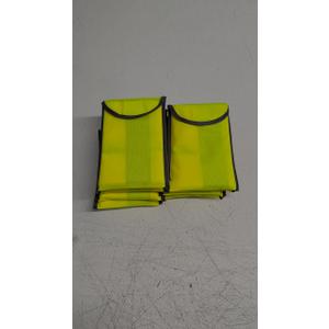 DUSKCOVE 9 Pack High Visibility Safety Vest for Traffic Work, Running, Surveyor and Security Guard - Construction Vest with 2 Reflective Strips, Made from Breathable and Neon Yellow Mesh Fabric