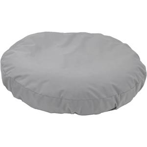 Round Dog Bed Cover Waterproof Light Grey 42 Inch