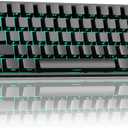 Aula MINI60 HE PRO Wireless Gaming Keyboard 60%,Hall Effect Rapid Trigger Magnetic Keyboard,8000Hz Polling,Tri-Mode(BT5.0/2.4GHz/USB-C),RGB Hot Swappable Compact Mechanical Keyboard for Gamer(Black)